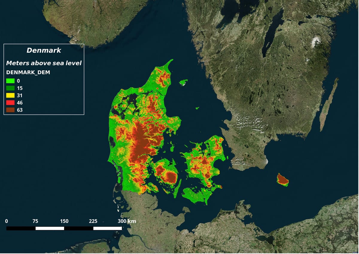 Kart over danmark klima 