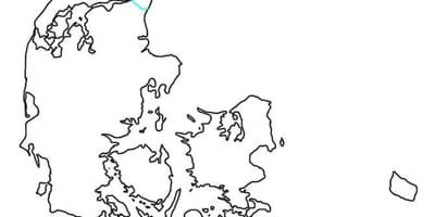 Blank kart over danmark