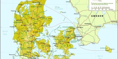 Kart over danmark geografi 