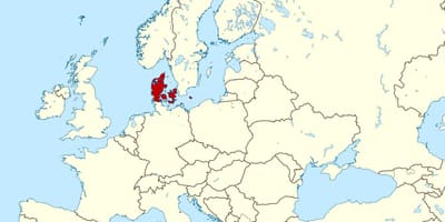 Verdenskart som viser danmark