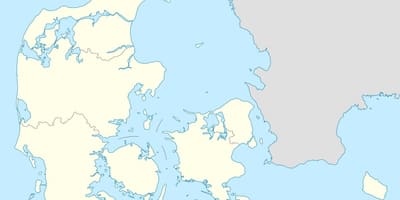 Kart over danmark vektor