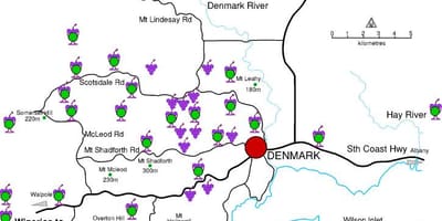 Kart over danmark vinprodusenter 